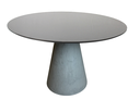 Ver imagem 1 de Mesa de Jantar Cone Concreto 120cm Tampo Laqueado - Preto