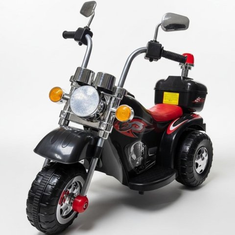 Mini Moto Eletrica Infantil Harley Som e Luz 12v - Xcell - Preto