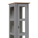 Ver imagem 2 de Cristaleira 1 Porta e Laterais em Vidro 2 Prateleiras 60111 Linz Móveis - Cinza/Imbuia Glazer