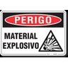 PLACA PERIGO MATERIAL EXPLOSIVO - 1