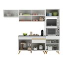Ver imagem 6 de Cozinha Compacta 4 Pç com Armário e Balcão Mp3690 Veneza Gw Multimóveis Branca