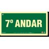 Placa 7 Andar Fotoluminescente S17-7 - 1