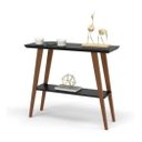 Ver imagem 2 de Aparador Mônaco para Sala de Estar Pés Madeira Decorativo 