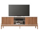Ver mais imagens de Rack para Sala Bancada de Tv 72 Pol Ripado 184cm Tannen Freijó/off White - Caemmun
