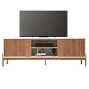 Ver mais imagens de Rack para Sala Bancada de Tv 72 Pol Ripado 184cm Tannen Freijó/off White - Caemmun