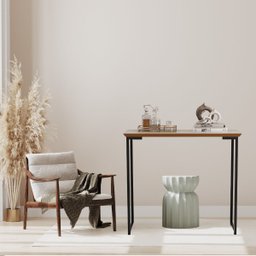 Aparador de Sala Roma Industrial:off-white com Freijó e Preto - 4