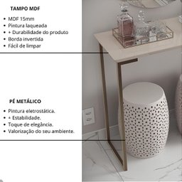 Aparador de Sala Roma Industrial:off-white com Freijó e Preto - 3