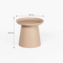 Ver imagem 2 de Mesa Lateral Natt 50 Cm X 46,5 Cm Rosa