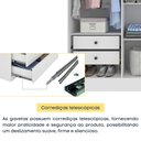 Ver imagem 3 de Guarda-Roupa Casal com 6 Portas e 4 Gavetas 180cm Multimóveis CR35483 Neve