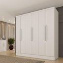 Ver imagem 1 de Guarda-Roupa Casal com 6 Portas e 4 Gavetas 180cm Multimóveis CR35483 Neve