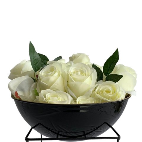 Kit 15 Galhos Decorativos com Flores Artificiais Brancas Sofisticadas