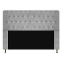 Ver imagem 2 de Cabeceira Brenda Para Cama Box Queen Size 160cm com Capitonê Suede - Ecotec Decor:Cinza