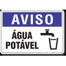 PLACA AVISO ÁGUA POTÁVEL - 1