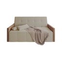 Ver imagem 3 de Sofa Cama 4 Lugares Retrátil e Reclinável Paris 2,10m Veludo Areia/marrom