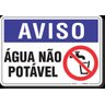 PLACA AVISO ÁGUA NÃO POTÁVEL - 1