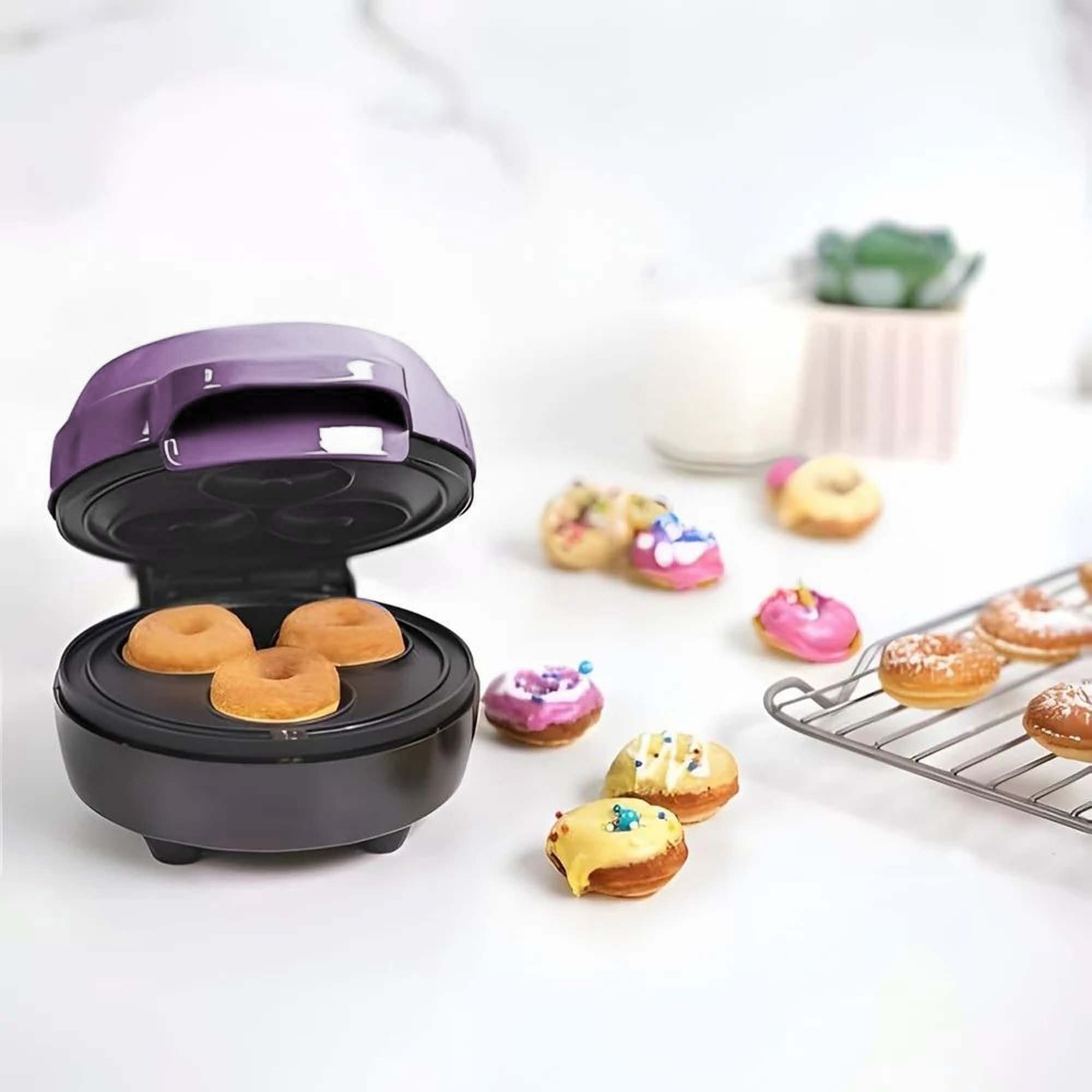 Máquina de Mini Donuts Rosquinhas Sobremesa Crianças Culinária Confeitaria Cozinha Antiaderente Bisc - 13