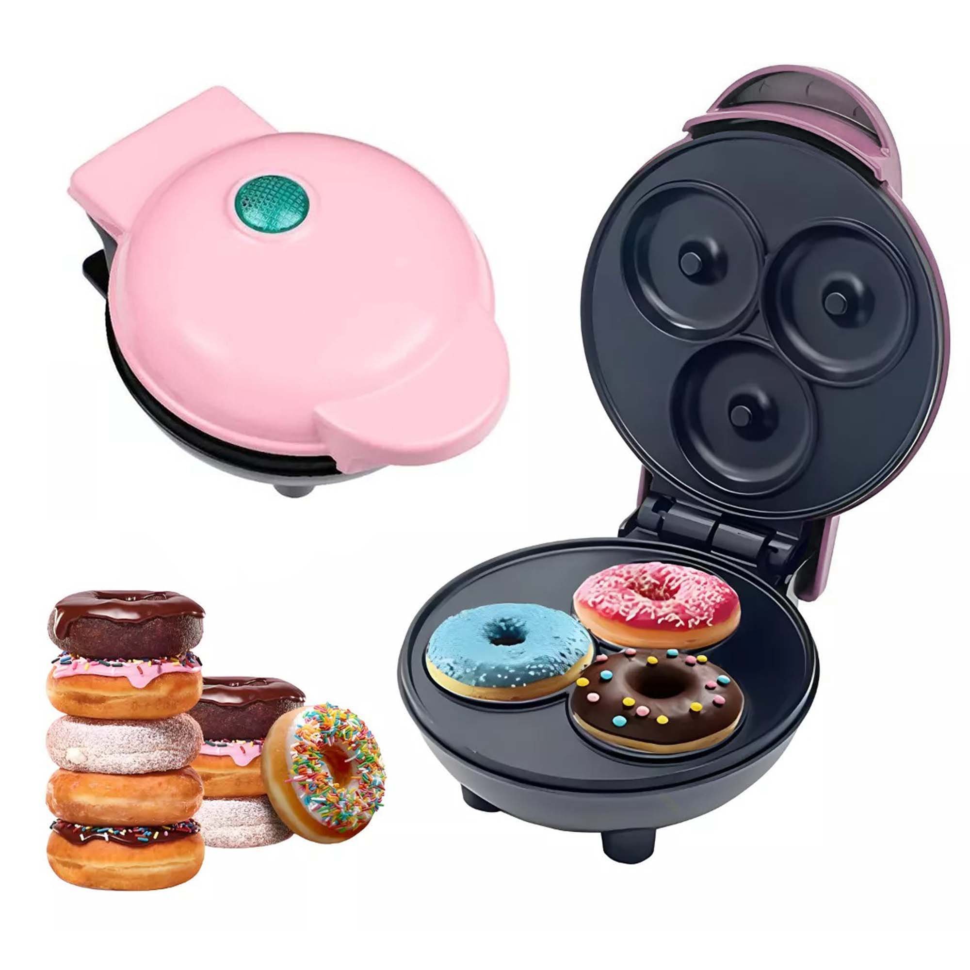Máquina de Mini Donuts Rosquinhas Sobremesa Crianças Culinária Confeitaria Cozinha Antiaderente Bisc - 10