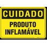 PLACA CUIDADO PRODUTO INFLAMÁVEL - 1