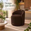 Ver imagem 3 de Poltrona Decorativa Yara Suede Sala Estar Quarto Recepção Confortável