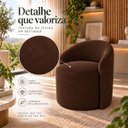 Ver imagem 2 de Poltrona Decorativa Yara Suede Sala Estar Quarto Recepção Confortável