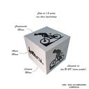 Ver imagem 2 de Abajur Luminária Mesa Bivolt E27 Cubo Decoração Quarto Office Estilo Bike Cinza
