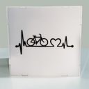 Ver imagem 4 de Abajur Luminária Mesa Bivolt E27 Cubo Decoração Quarto Office Estilo Bike Cinza