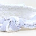 Ver imagem 2 de Faixa para Cabelo Atoalhada com Detalhe em Nó Blue Gardenia
