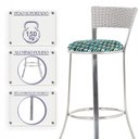 Ver imagem 4 de Banqueta Bistro para Bar, Cozinha, Balcão em Alumínio e Fibra Tc Zanutto 5 Unidades Marmore