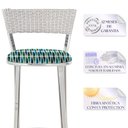 Ver imagem 3 de Banqueta Bistro para Bar, Cozinha, Balcão em Alumínio e Fibra Tc Zanutto 5 Unidades Marmore