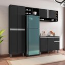 Ver imagem 1 de Cozinha Ambiente Vanessa Preto Fosco - Ajl