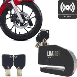Trava Cadeado com Alarme Sonoro Freio a Disco Moto Bike Scooter - 3
