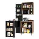 Ver imagem 6 de Cozinha Compacta 4 Peças 80cm Mel Vanill e Gra e Preto