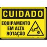 PLACA CUIDADO EQUIPAMENTO EM ALTA ROTAÇÃO S14 - 1