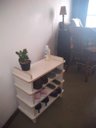Ver imagem 4 de Sapateira 4 Prateleiras Rodinhas Cabem 8 Pares Madeira MDF