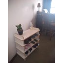 Ver imagem 4 de Sapateira 4 Prateleiras Rodinhas Cabem 8 Pares Madeira MDF