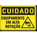 Ver imagem 1 de PLACA CUIDADO EQUIPAMENTO EM ALTA ROTAÇÃO S12