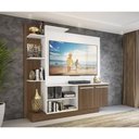 Ver imagem 7 de Estante com Suporte para TV até 55" Multimóveis Denver FG3069 Branca/Madeirada