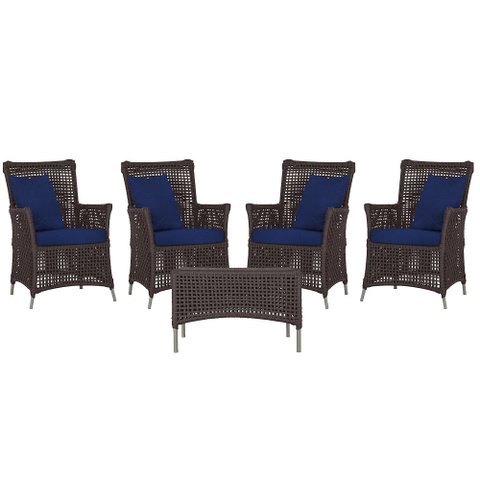 4 Poltronas e 1 Mesa Igapó em Alumínio Pintura Fendi Corda Náutica Estofado 10
