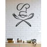 Quadro Decorativo Parede Cozinha Chef Minimalista 60cm - 1