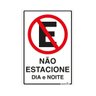Placa Não Estacione 20 x 30cm - BEMFIXA - 1