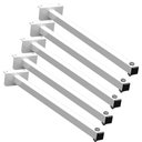 Ver imagem 1 de 5 Suportes Refletor Fachada Banner Braço 100 Cm 05 Cjt - Branco