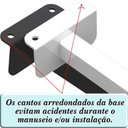 Ver imagem 4 de 5 Suportes Refletor Fachada Banner Braço 100 Cm 05 Cjt - Branco