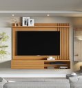 Ver imagem 1 de Painel Ripado para TV até 72 Polegadas com Rack Suspenso com 1 Porta Munique