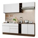 Ver imagem 3 de Armário de Cozinha Completa 220cm Rustic/Branco Parma Madesa 03