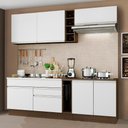 Ver imagem 1 de Armário de Cozinha Completa 220cm Rustic/Branco Parma Madesa 03