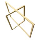 Ver imagem 3 de Base de Ferro Retangular Para Mesas em Geral - Modelo Industrial - Pintura Eletrostática Tonalidade 