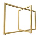 Ver mais imagens de Base de Ferro Retangular Para Mesas em Geral - Modelo Industrial - Pintura Eletrostática Tonalidade 