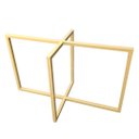 Ver imagem 2 de Base de Ferro Retangular Para Mesas em Geral - Modelo Industrial - Pintura Eletrostática Tonalidade 