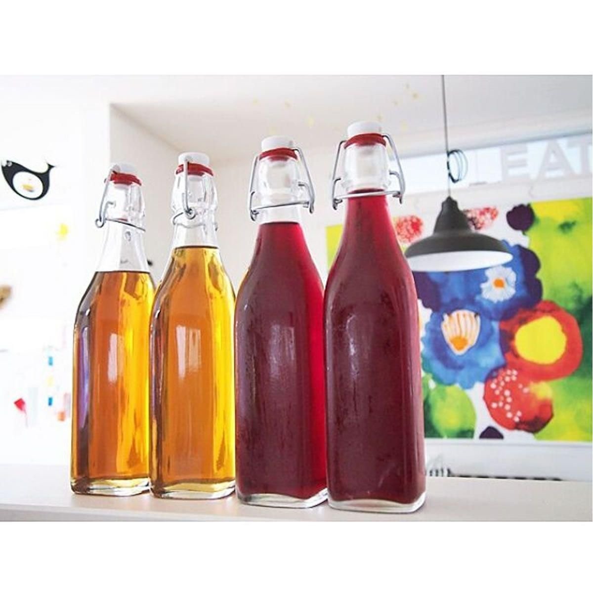 Ver imagem 5 de Garrafa de Vidro Bormioli Rocco Swing Luxo Com Tampa 500ml