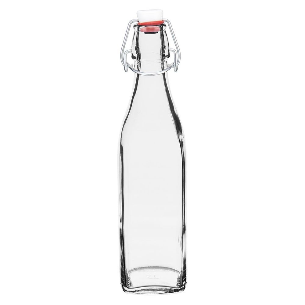 Garrafa de Vidro Bormioli Rocco Swing Luxo Com Tampa 500ml